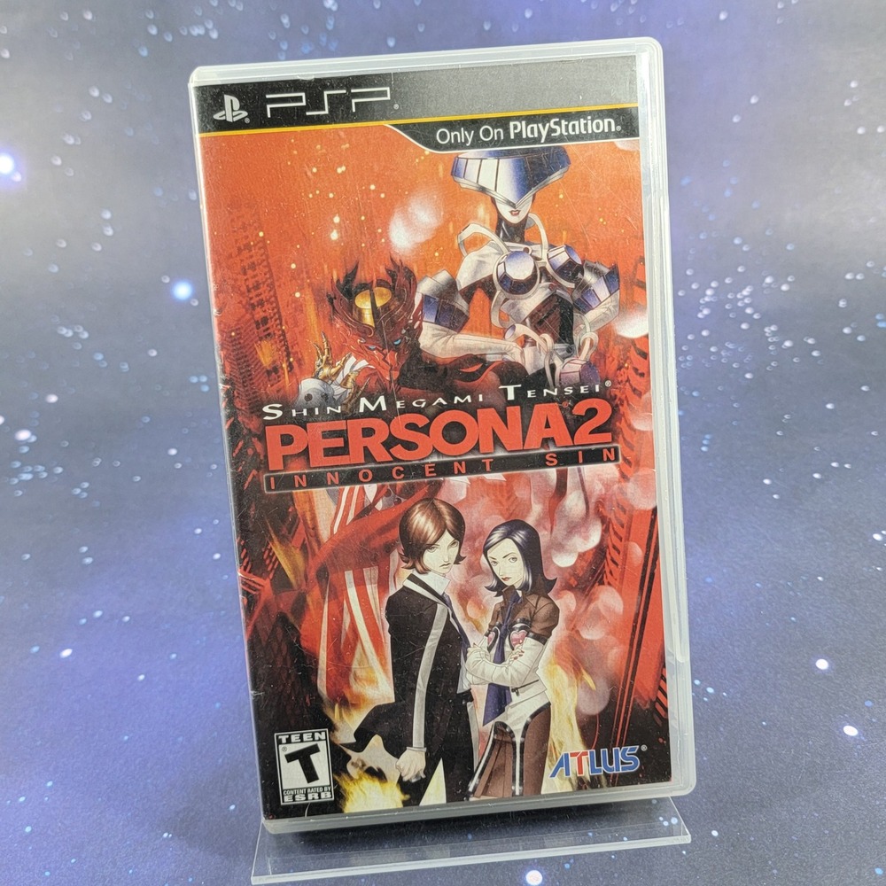 Shin Megami Tensei Persona 2 Innocent Sin Sony PSP Atlus Video Game CIB Complete